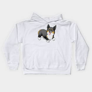 Dog - Pembroke Welsh Corgi - Tri-Color Kids Hoodie